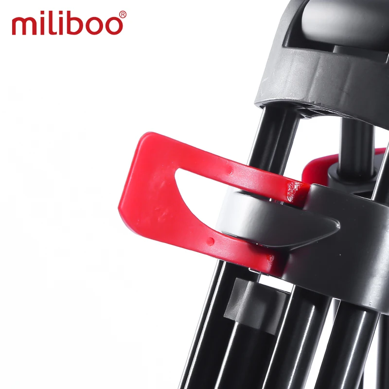 miliboo mtt602a professional portable aluminum fluid head camera tripod for camcorderdslr stand video tripod 76 max height free global shipping