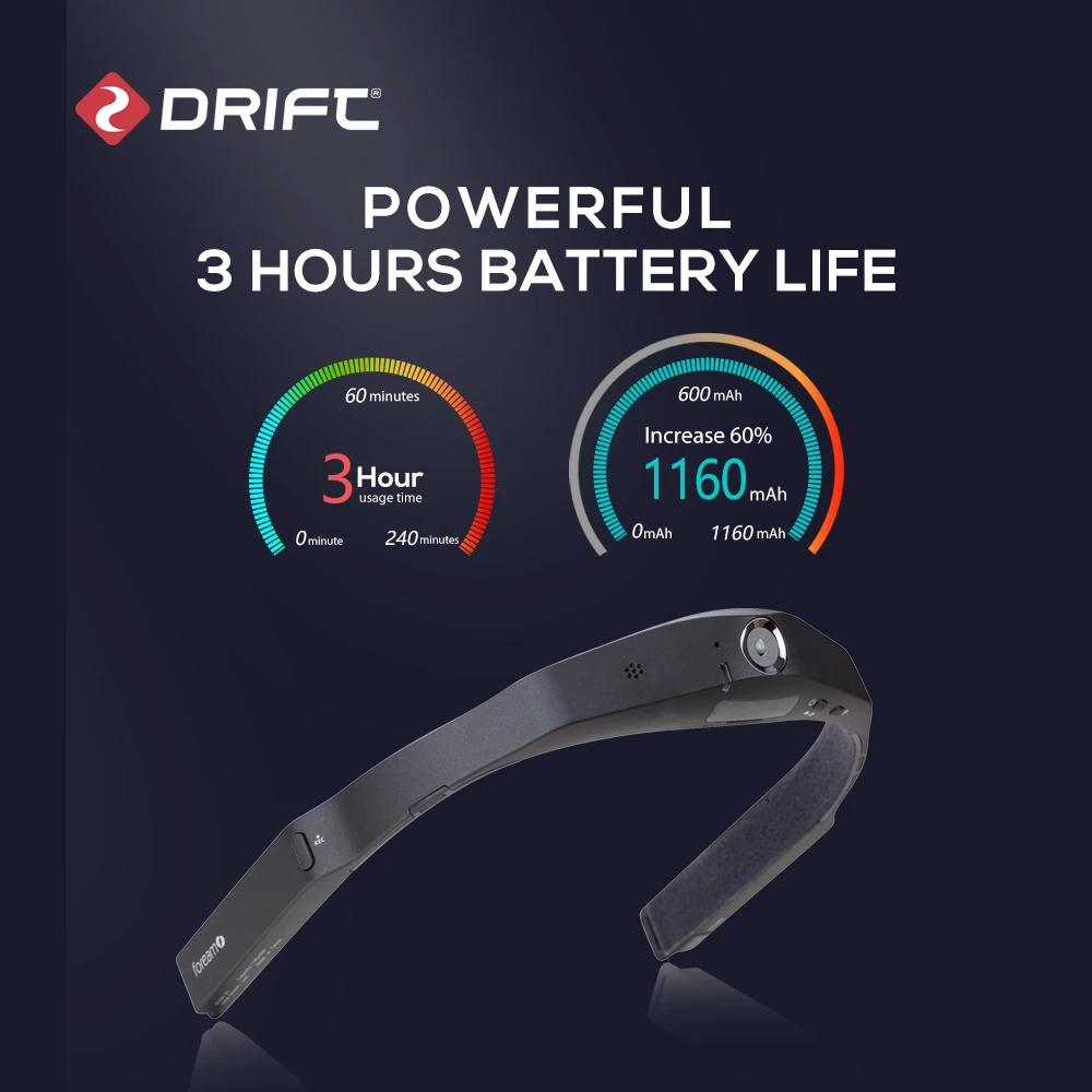 Спортивная Экшн камера Drift Ghost X3 с креплением на голову 1080P Wi Fi шлем видеозвонок 3