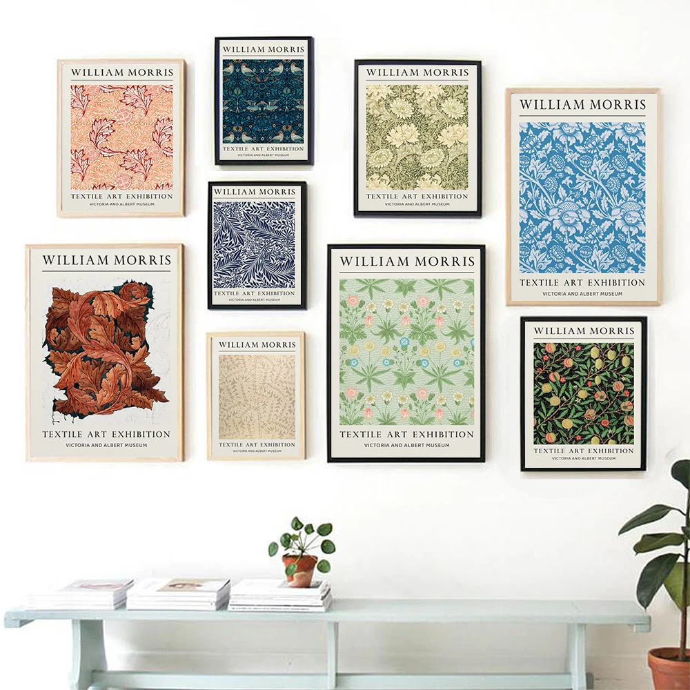 

William Morris Poster Botanical Canvas Painting Abstract Art Print Flower Scandinavian Wall Picture For Living Room Home Decor