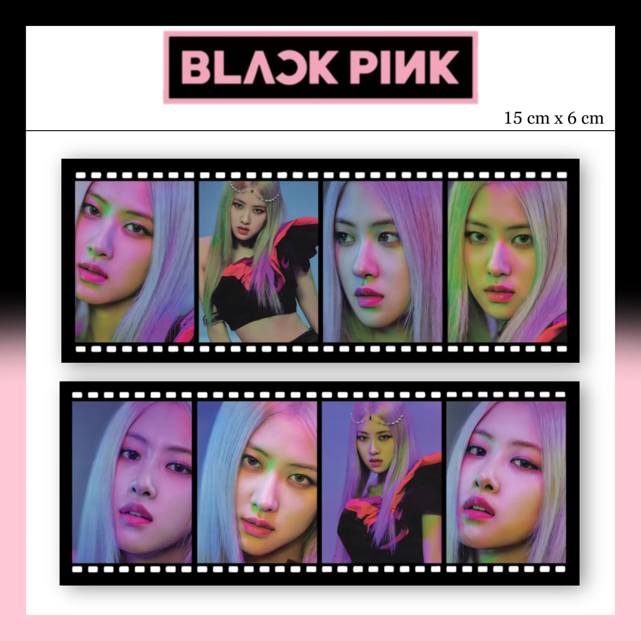 8 шт/комплект KPOP BLACKPINK JENNIE ROSÉ JISOO LISA фильм карты закладка для коллекции - купить по