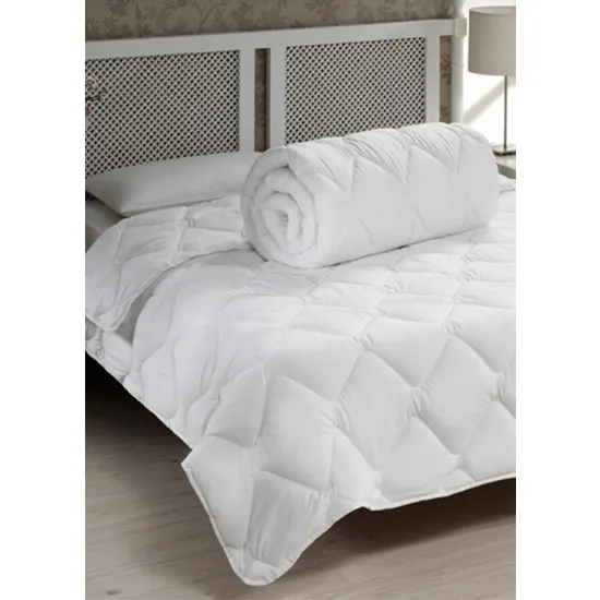 Белая одеяло из микросиликона Mrs Clean Queen 195x215 см + 2 Набор подушек | Дом и сад