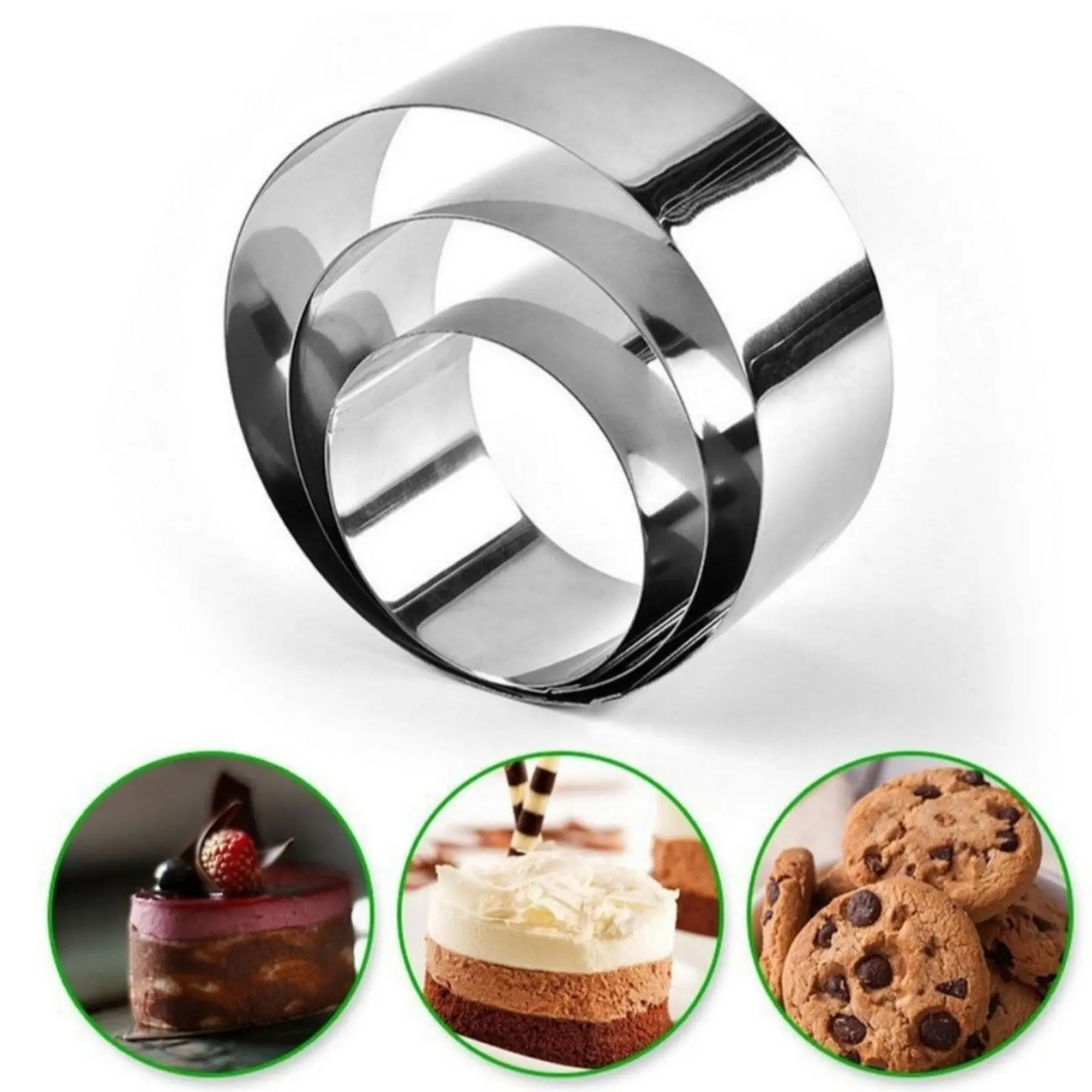 Cooking rings heart squares/non-detachable mini shapes/salads/mousses/Desserts/serving/kitchen dining bar Horeca | Дом и сад
