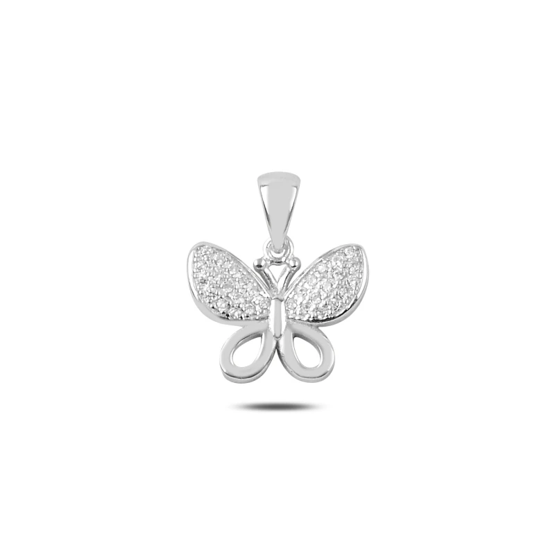

Серебряная 925 пробы циркониевая подвеска-бабочка