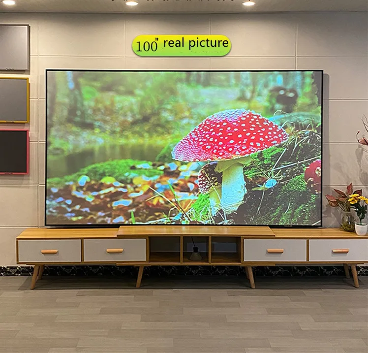 На рост от 80 до 150 &quot16:9 3D 4K узкие неподвижной рамы проекции картина черного цвета