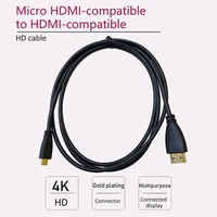 micro hdmi compatible to hdmi compatible cable 4k for raspberry pi 4 micro hdmi compatible to hdmi compatible cable adaptor
