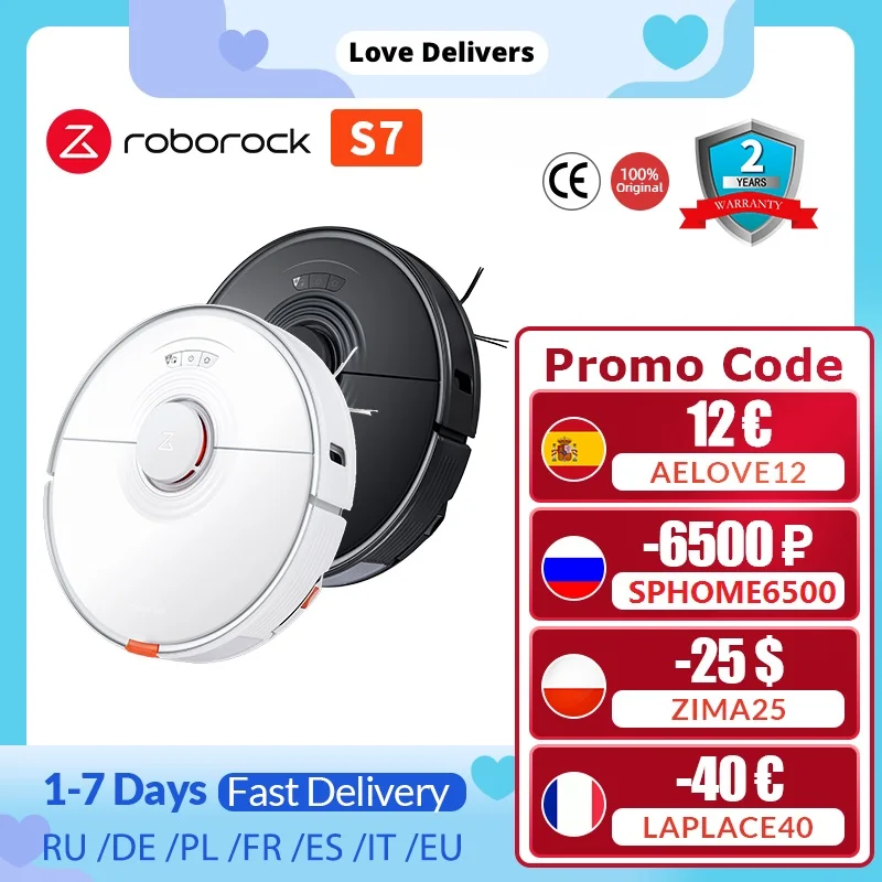  Робот-пылесос Roborock S7 с плавающей щеткой и функцией паровой швабры Свяжитесь,свяжитесь с продавцом, чтобы сэкономить больше 