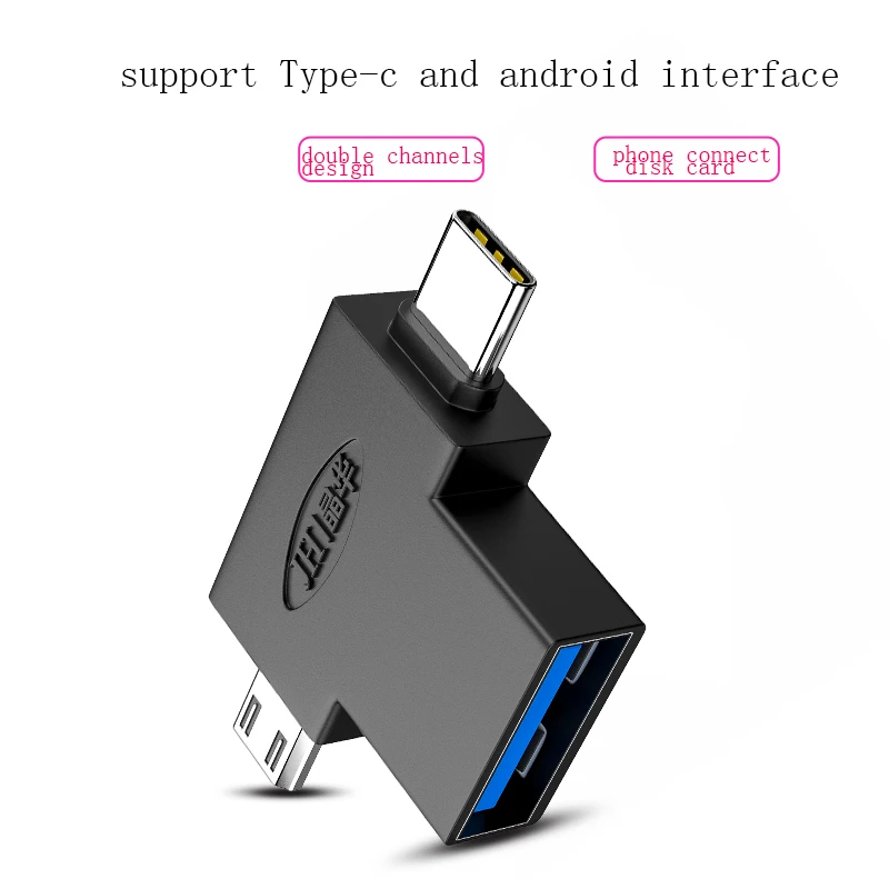 jh link usb c otg адаптер 2 в 1 с разъемом micro usb type c usb 3