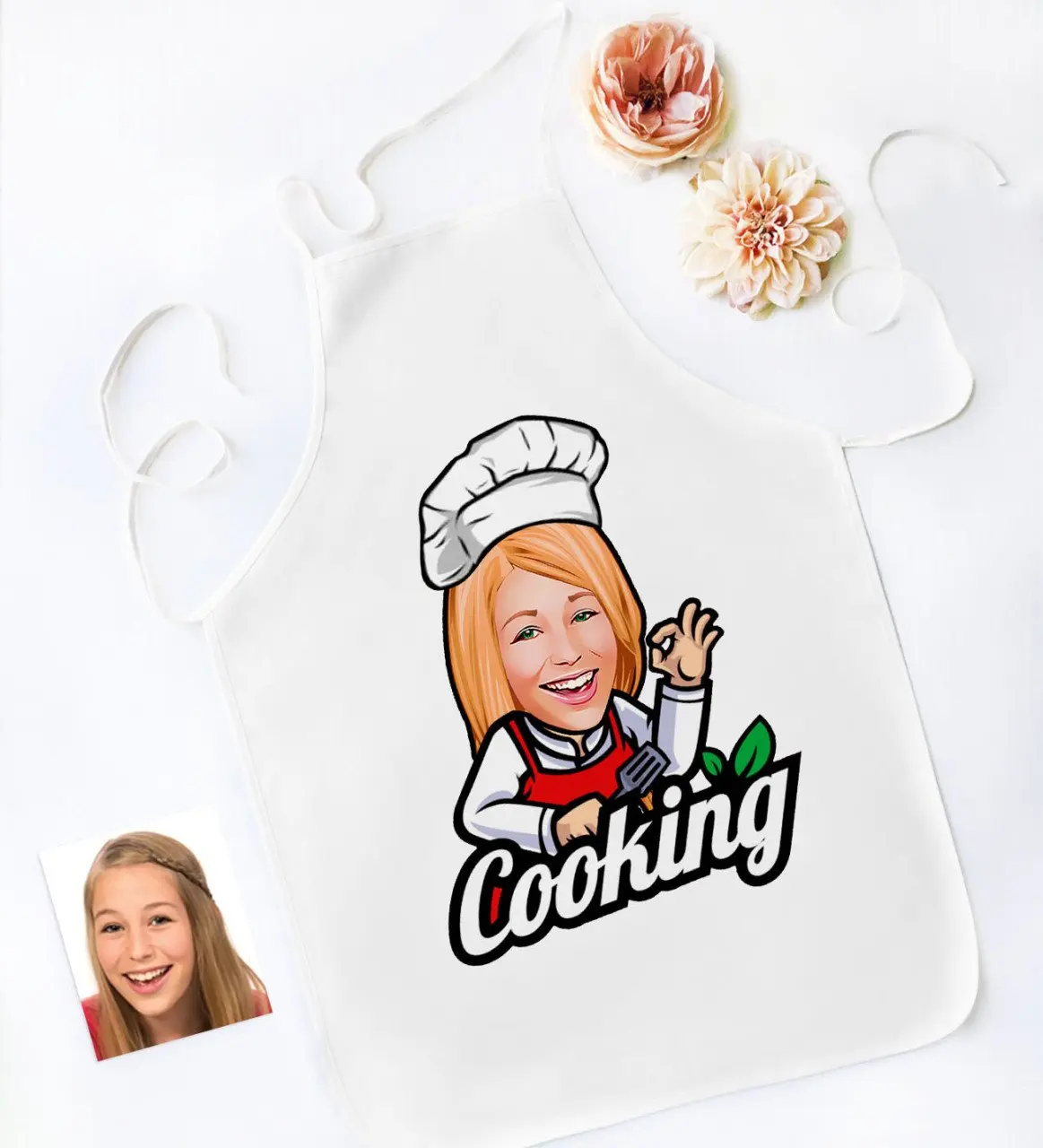 

Персональный женский шеф-повар карикатура кухни