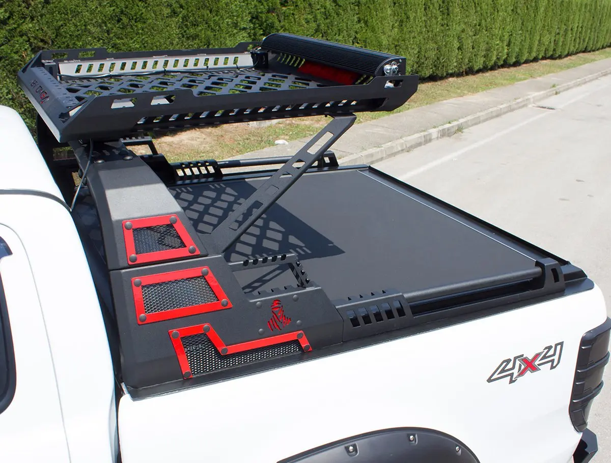 Ford Ranger Dakar Sidecar Rollbar Black Without Light Rollback Compatible (2011-)