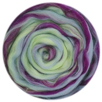 blended roving 50g needle felting wool hand dyed wool top merino mixed natural wool roving for needle felting kits 02