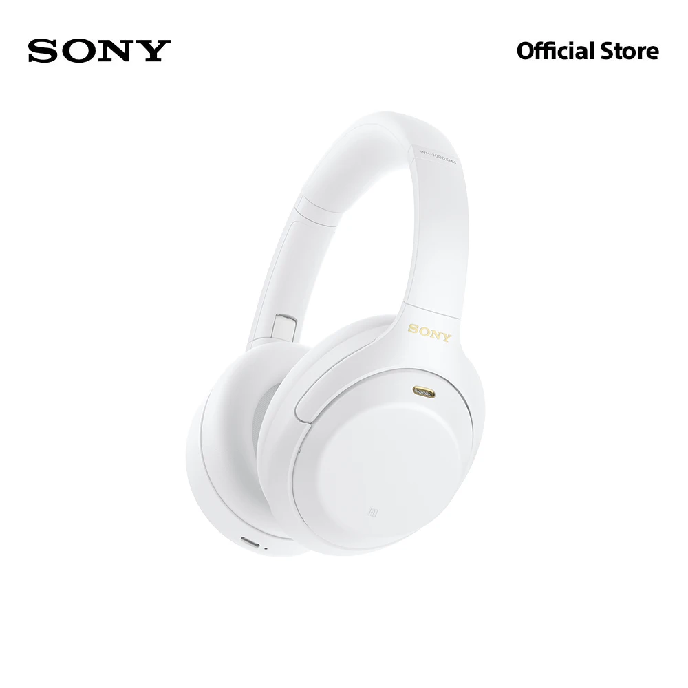Sony Headphones WH-1000XM4 white wireless headphones sport Noise canceling Earbuds with microphone headset | Электроника