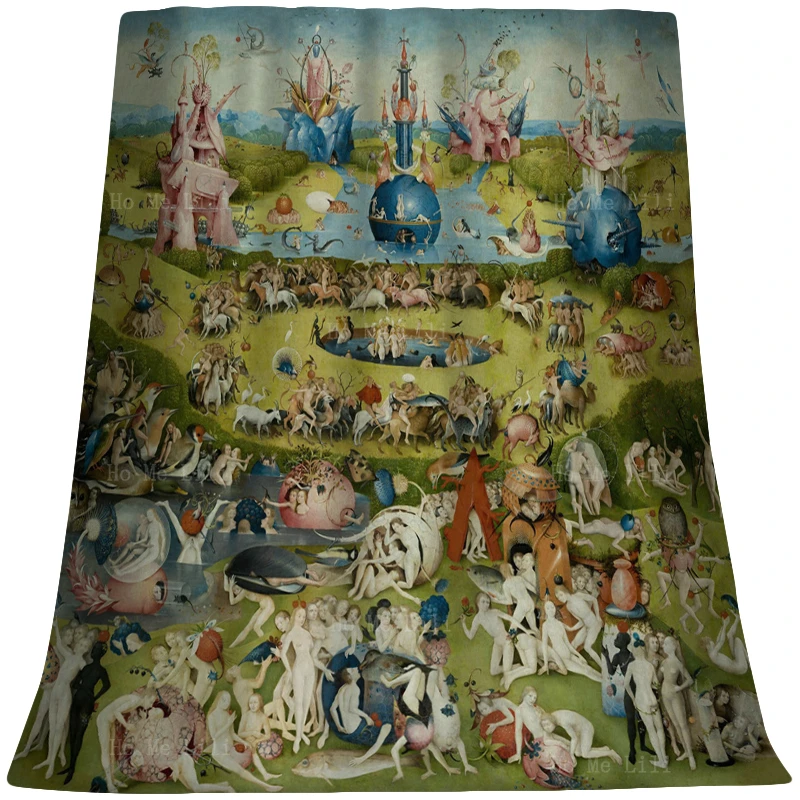 

Garden Of Earthly Delights Renaissance Paintings Bosch Classic Art Ultra Soft Flannel Blanket By Ho Me Lili