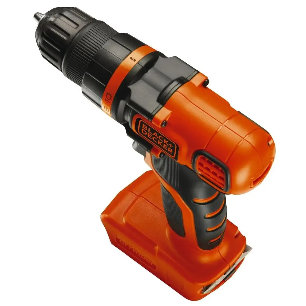 Аккумуляторная дрель-шуруповерт BLACK+DECKER BDCDD18N-XJ 18В без аккумулятора и зарядного