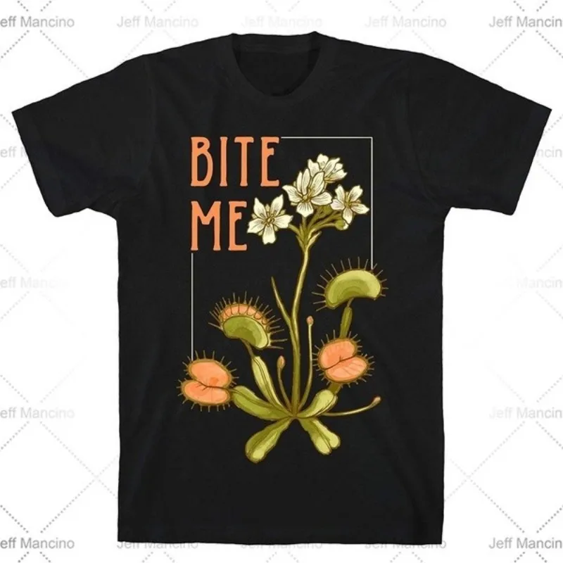 

Summer 2020 hot Bite Me Venus Flytrap Bla Men Cotton T Shirt