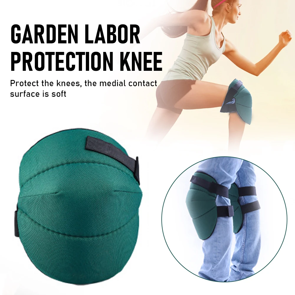 Зеленые наколенники для защиты сада от труда колена спорта на открытом