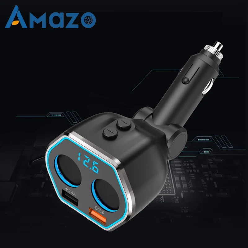 Двойной USB зарядный двухточечный дымовой отверстие с независимым переключателем