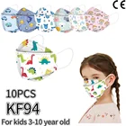 10 шт. Корея сертифицированная KF94 маска для лица для детей возрастом от 3 до 10 лет с изображением животного маска Enfant Ffp2mask Kn95 Mascarillas Mascherine