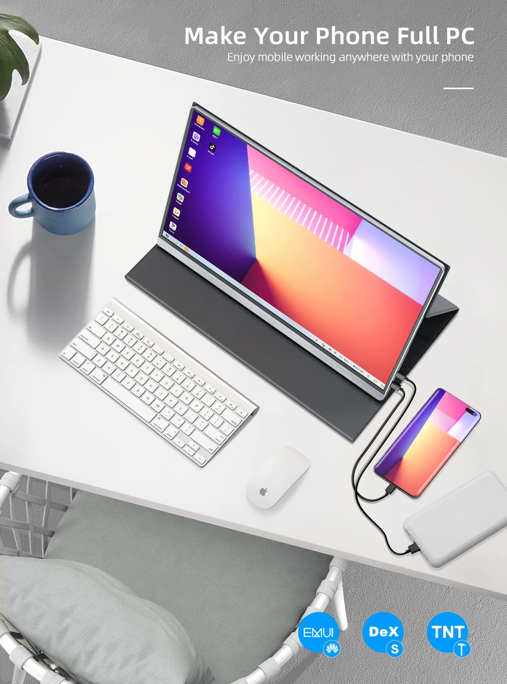 uperfect 15 6 4k usb 3 1 type c ips screen portable monitor for ps4 switch xbox huawei xiaomi phone gaming lcd display laptop free global shipping