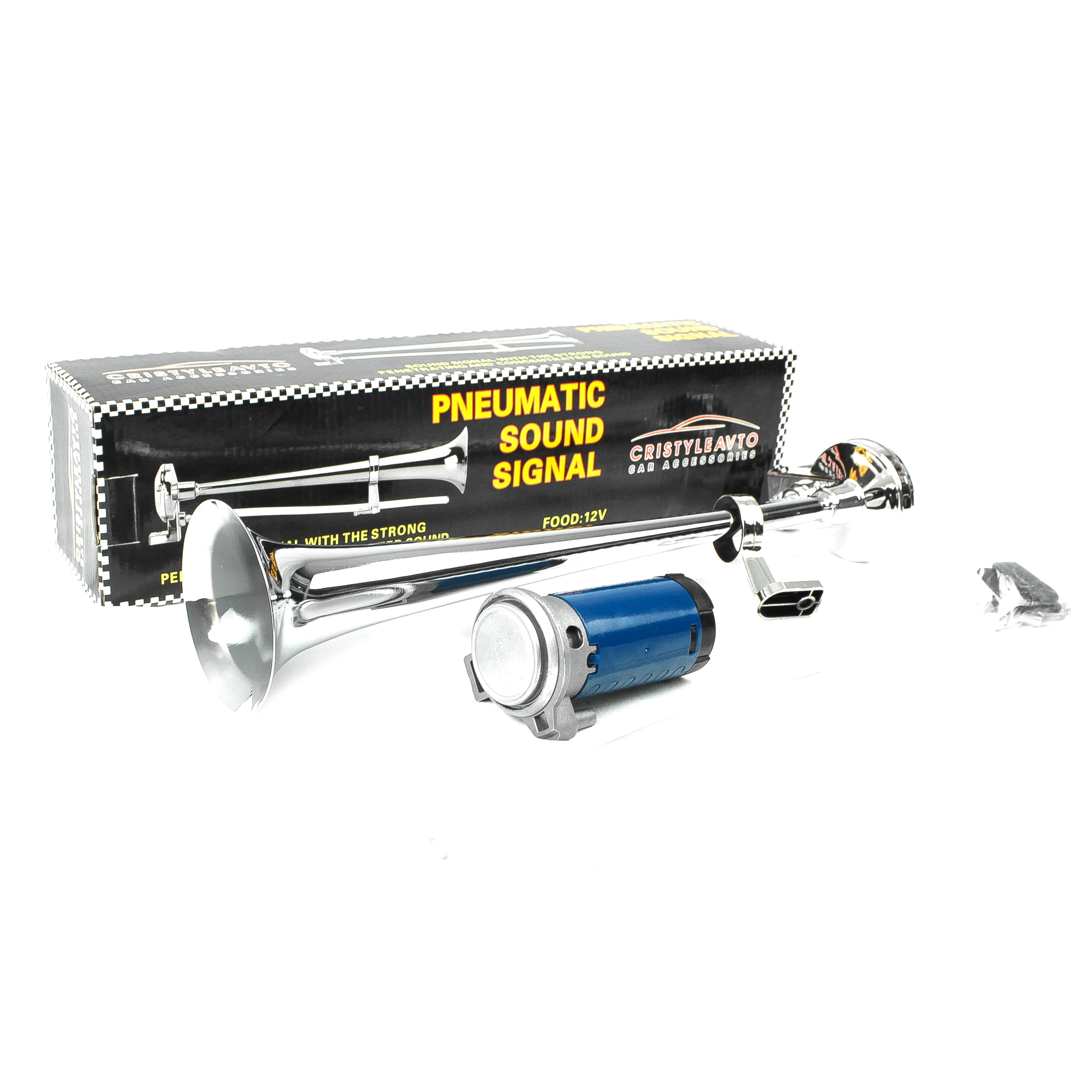 Сигнал воздушный однорожковый | Пневматический гудок автомобильный