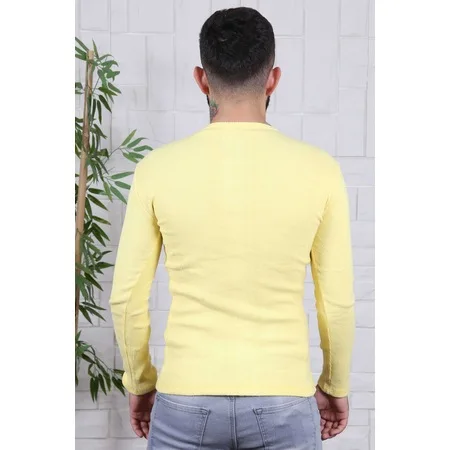 

MEN 'S CYCLING COLLAR KNITWEAR A. YELLOW 453072788