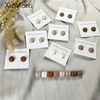 matte metal magnet hijab muslim scarf hijab pins for wome macarone color islamic pinless safety headscarf brooches accessories