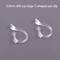 resin ear clip converter invisible painless plastic ear clip artifact female no hole advanced diamond ear clip empty bracket
