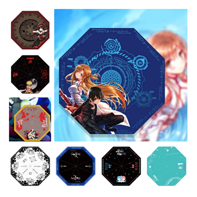 Популярный складной зонтик ниндзя из аниме мультяшный Солнечный от солнца