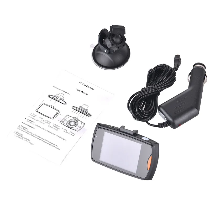 Портативная USB Автомобильная dvr камера 2,4 дюймов 1080P FHD Автомобильная камера видео рекордер Dashcam Sucked Тип авто автомобиль камера для приборной панели с подсветкой