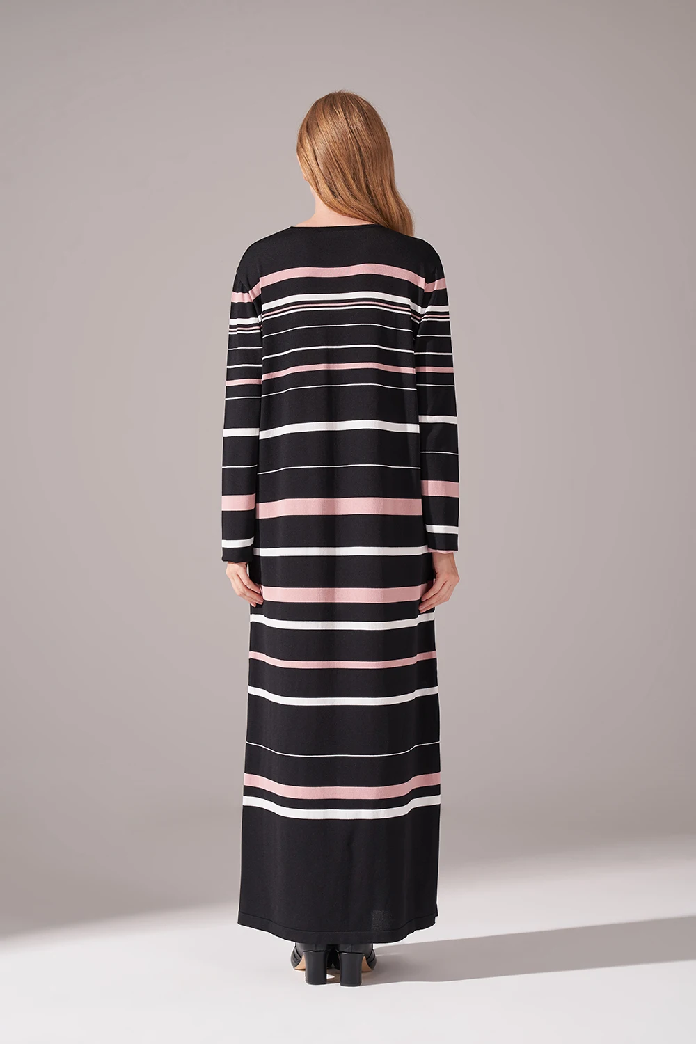 

Striped Rayon Sweater Dress
