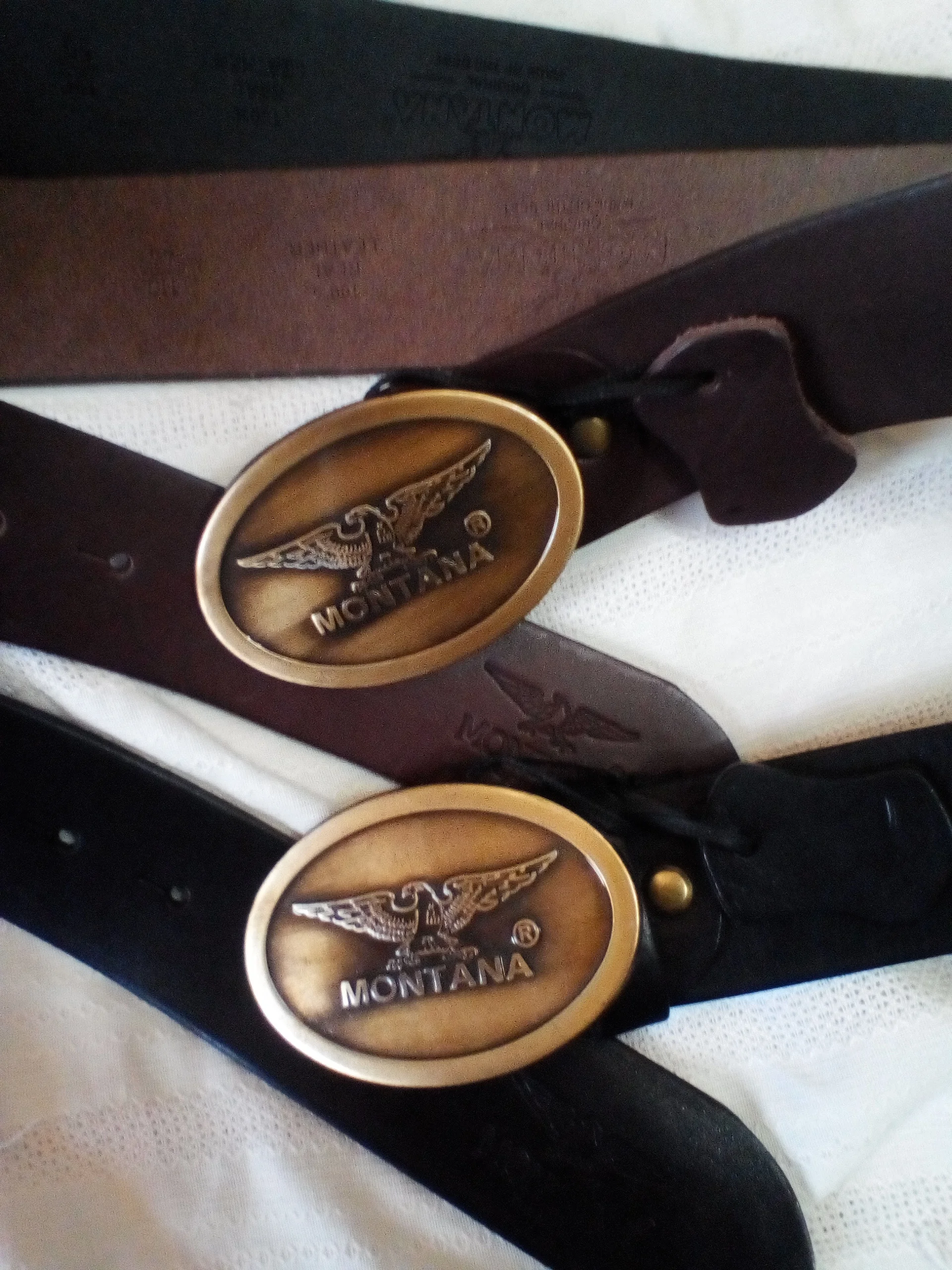 Ремень Монтана арт. 31023 из черной или коричневой 100% натуральной кожи с