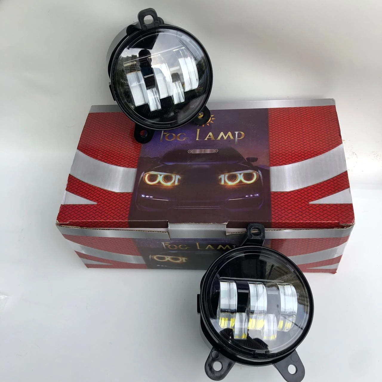 Противотуманные светодиодные фары Лада Приора повышенная мощность 55Ватт