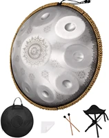 mandala hand pan drums sets premium steel rav drums instrument adults 910 notes 22 inches hand drum for music enthusiast