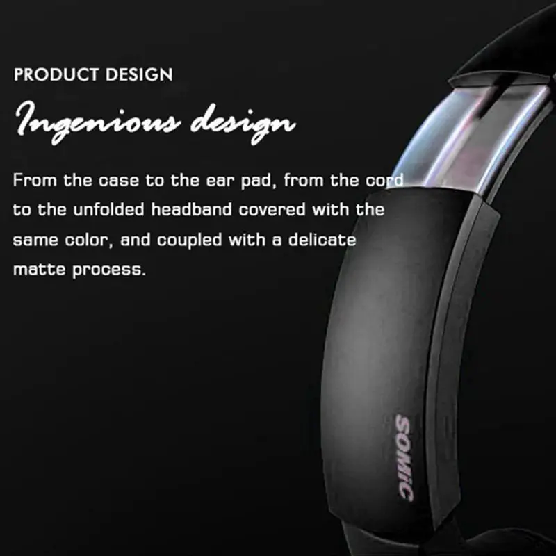 SOMiC SC2000 Беспроводные bluetooth Игровые наушники с активным шумоподавлением