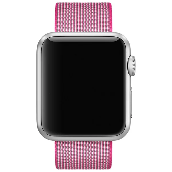 Ремешок для Apple watch 42mm Woven Nylon розовый|Ремешки часов| |