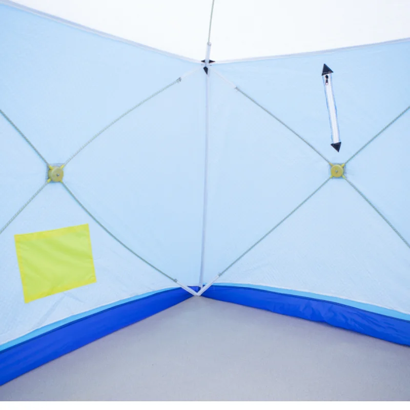 Палатка Куб2 Long 2 3 человек зимняя рыболовная палатка. трехслойная. Туристическая