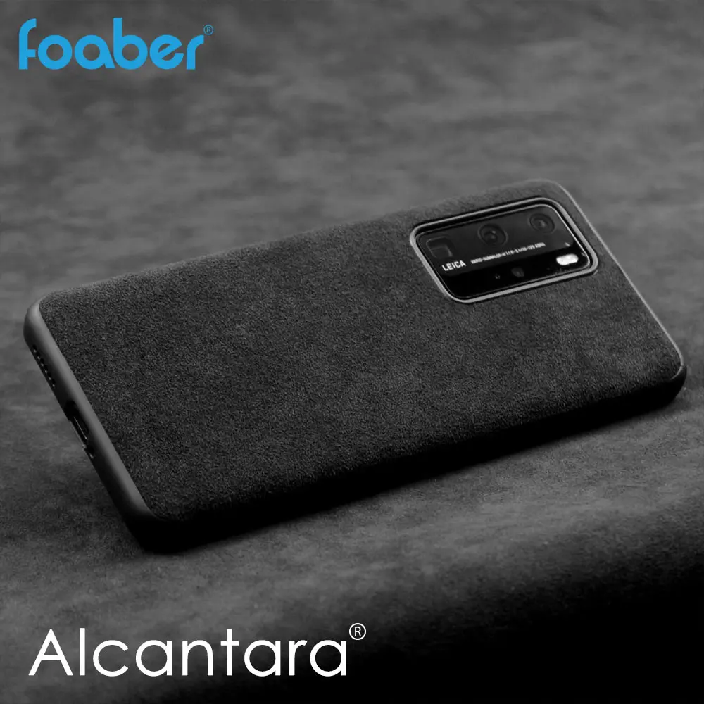 

Foaber ALCANTARA Case for HUAWEI P30 Pro HONOR 20 Pro P40 Lite Mate40 30 20 Pro Luxury Artificial Leather Business Phone Cases