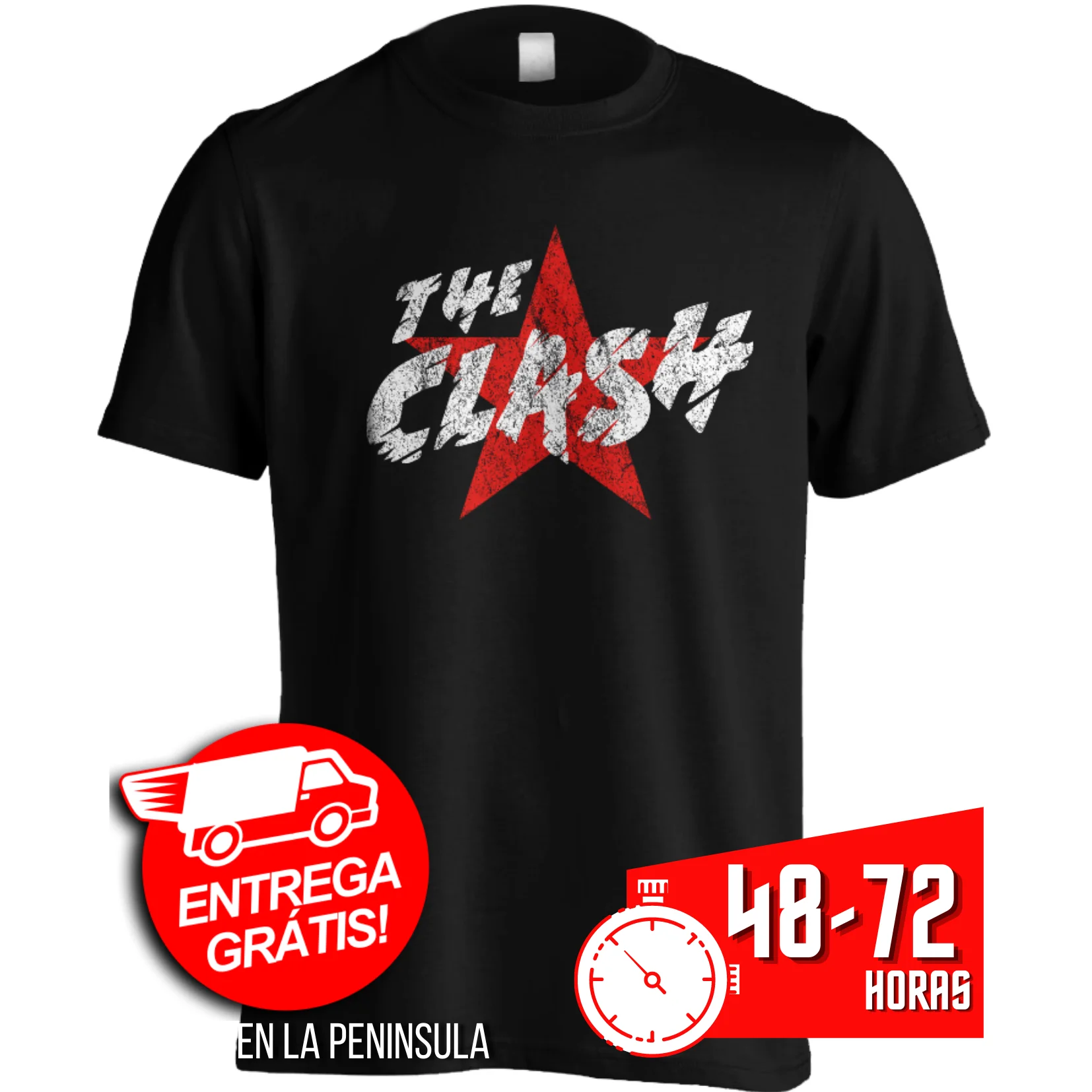 Персонализированная футболка с Изношенным Логотипом Команды Джо Страммер панк