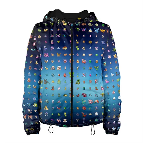 Женская куртка 3D Покемон | одежда