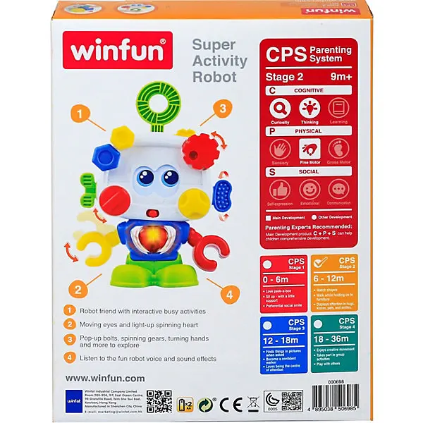Развивающая игрушка WinFun Бизи робот|Развивающие коврики| |