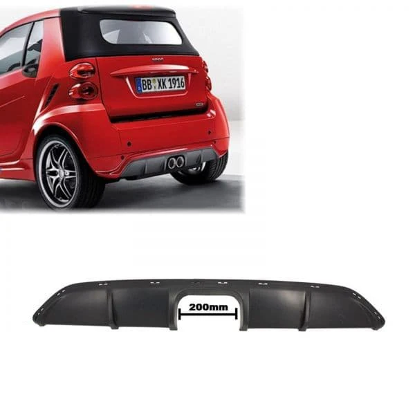 Smart Fortow 2012 - 2015 B Design Rear Diffuser Primered or Painted Fiberglass