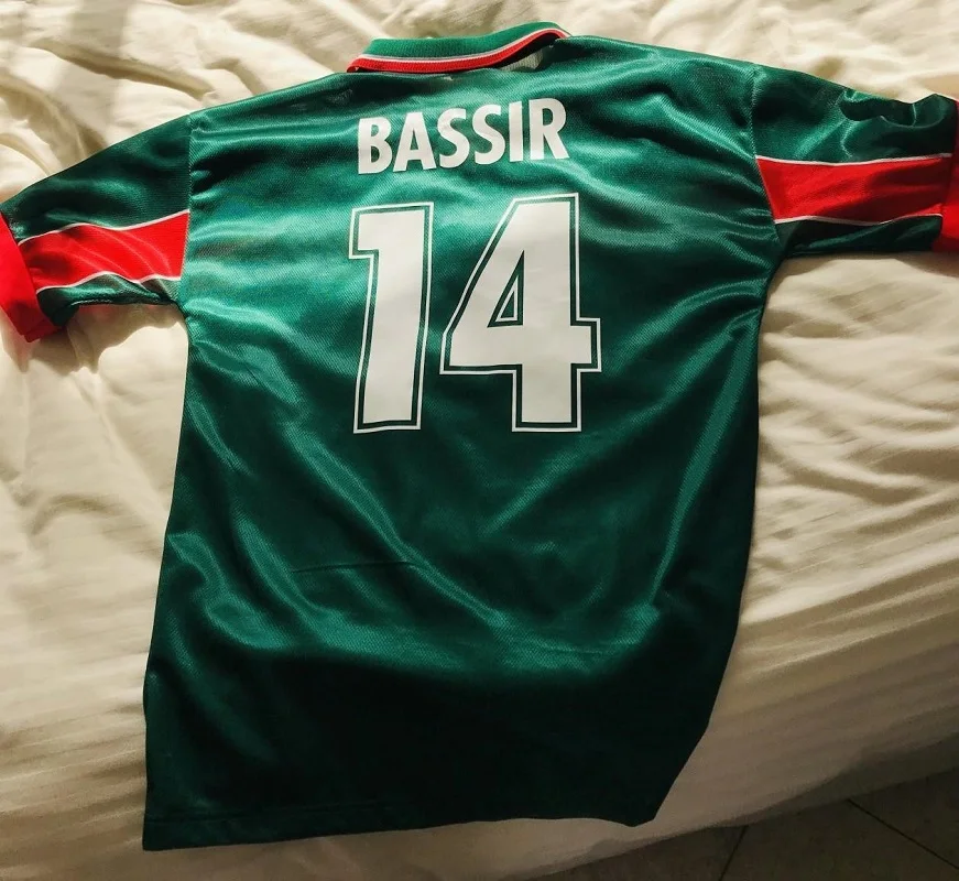 

No.14 BASSIR 1998 Morocco Jersey No.7 HADJI Top Quality Football Shirt