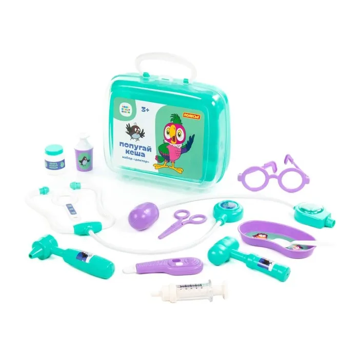 Набор доктора Попугай Кеша в чемоданчике игрушки очиститель-иониз | Игрушки и