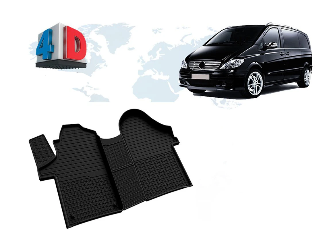 

Черные коврики Mercedes Viano 4D (2003-2015)
