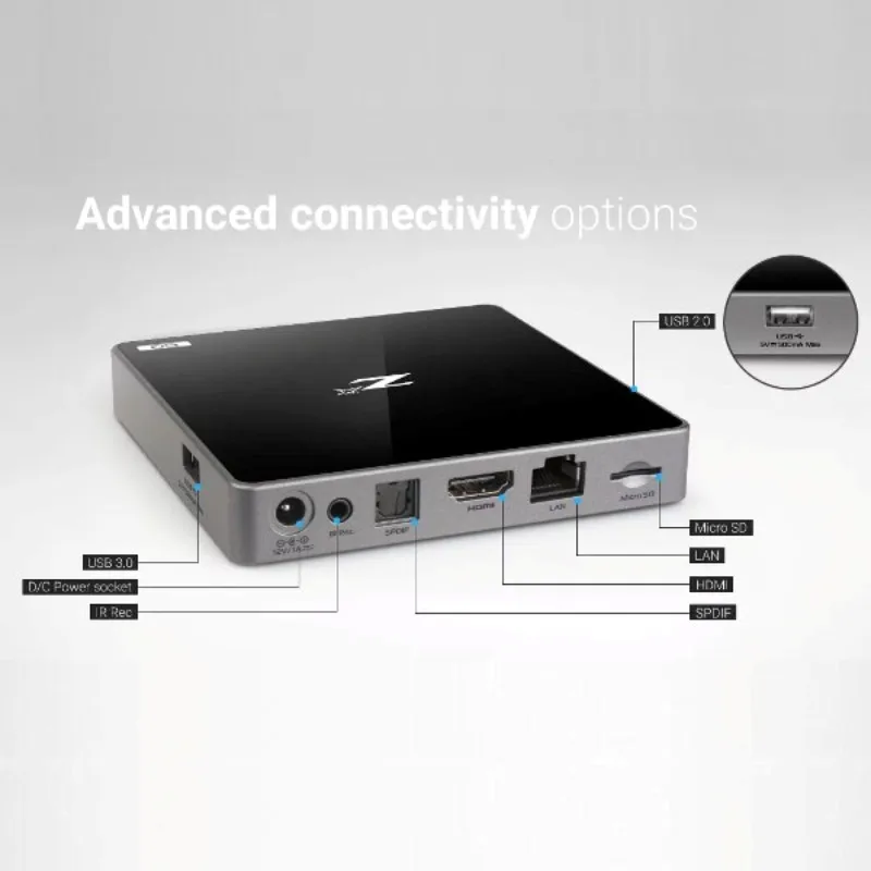 FORMULER Zx 5G IPTV/OTT 4K UHD HDR Android 7 телеприставка 2Go/1Go WiFi двухдиапазонный 2 4G/5G LAN 100M (VIERGE sans