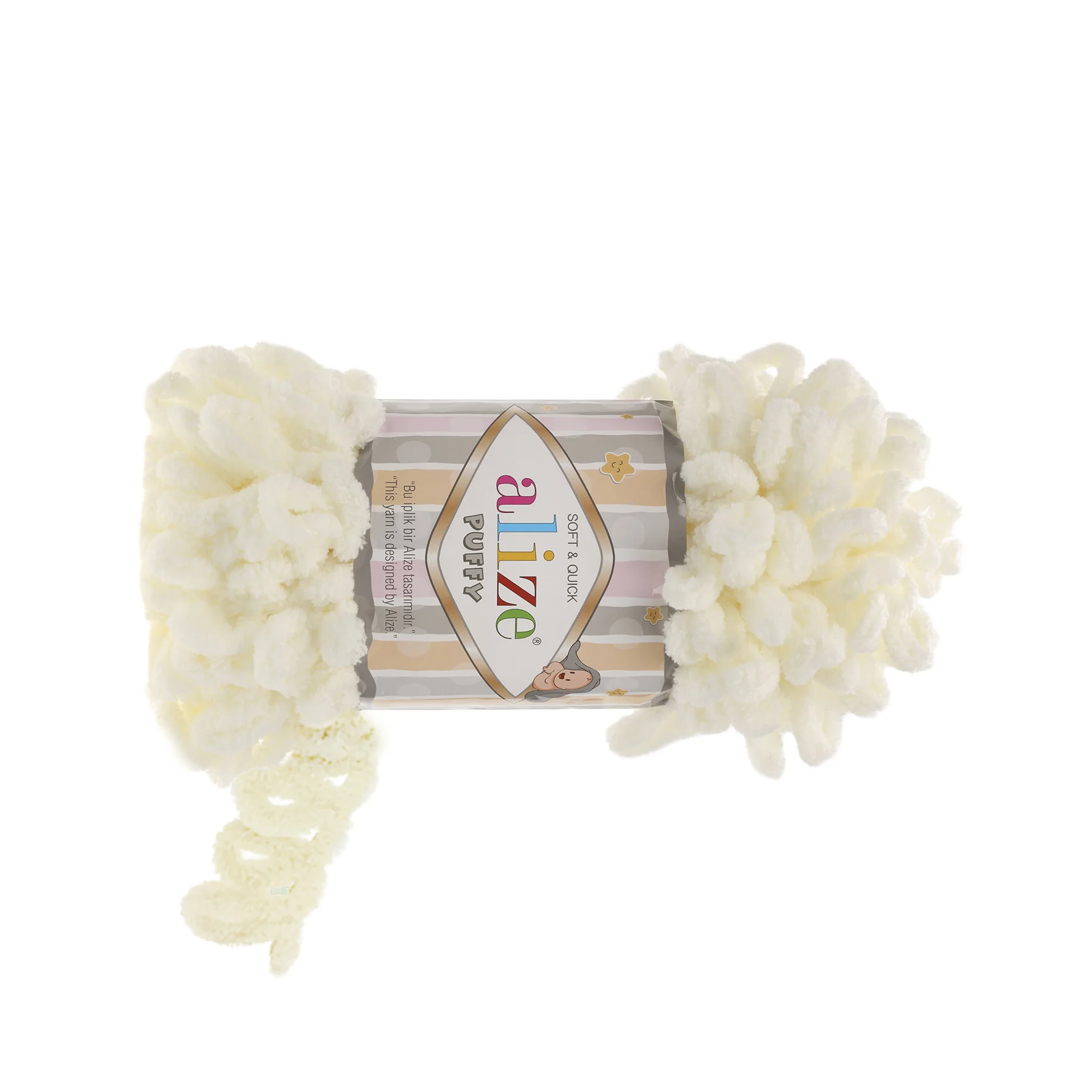 Пряжа Alize Puffy 100% микрополиэстер в мотке 9 5м 100 гр./ цена за 5 мотков - - Цена: 910