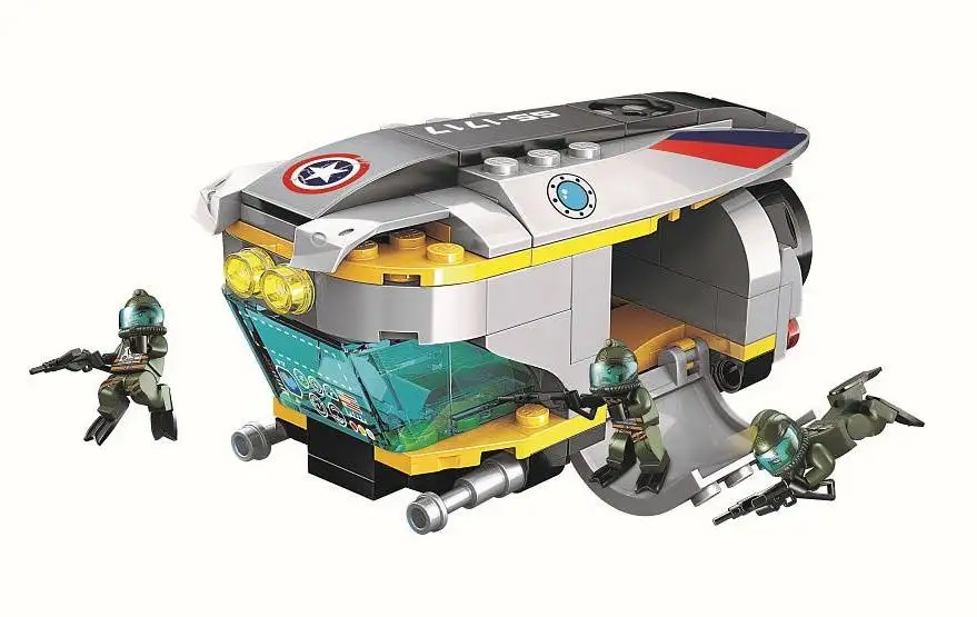 Конструктор пластмассовый &quotБоевая зона&quot (фигурки+фургон) 114 дет. Brick (Enlighten)