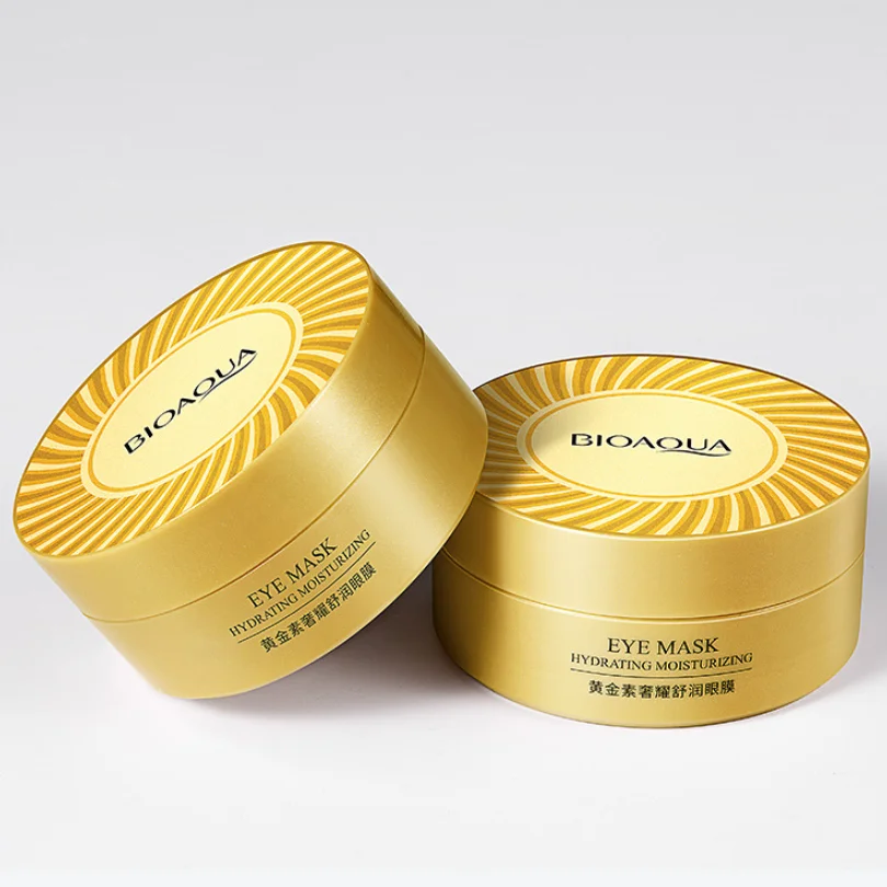 BioAqua Гидрогелевые патчи с Золотом Hydrating Moisturizing 24K Gold Eye Mask 60шт/30пар | Красота и