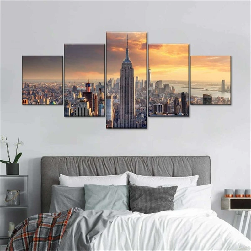 

5 шт. домашний декор hd рисунок Ny золотой час настенная живопись постер аниме обучение спальня настенные подарки