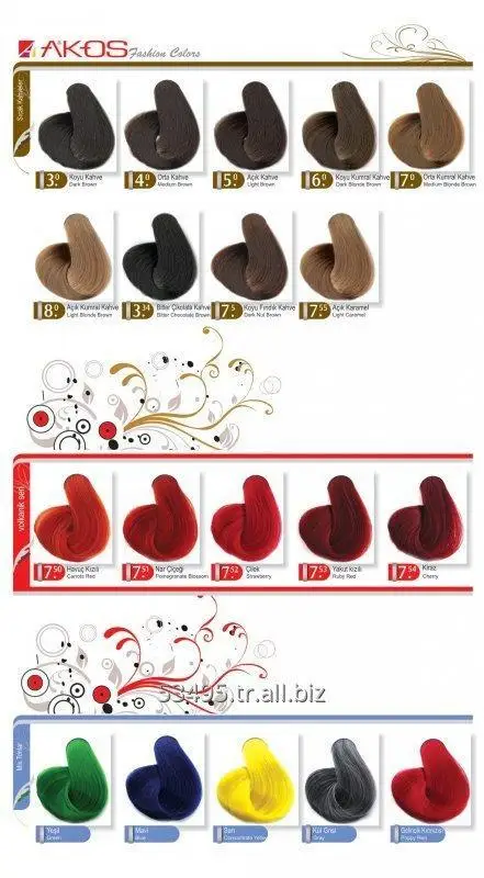 

Akos Cream Tube Permanent Hair Dye Dark Chestnut 3 410590328