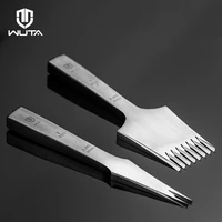 wuta new high quality sharp leather chisel french style pricking iron die steel leather punching tool polish 2 73 03 383 85mm